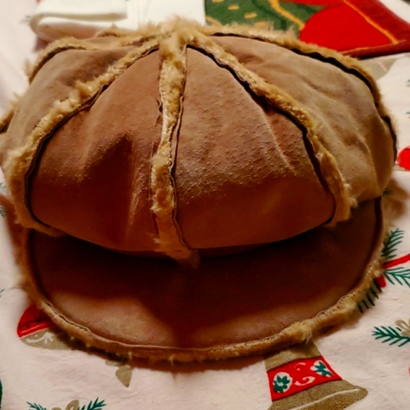 💥SOLD💥Wilson leather suede shearling cabby hat - Picture 7 of 8